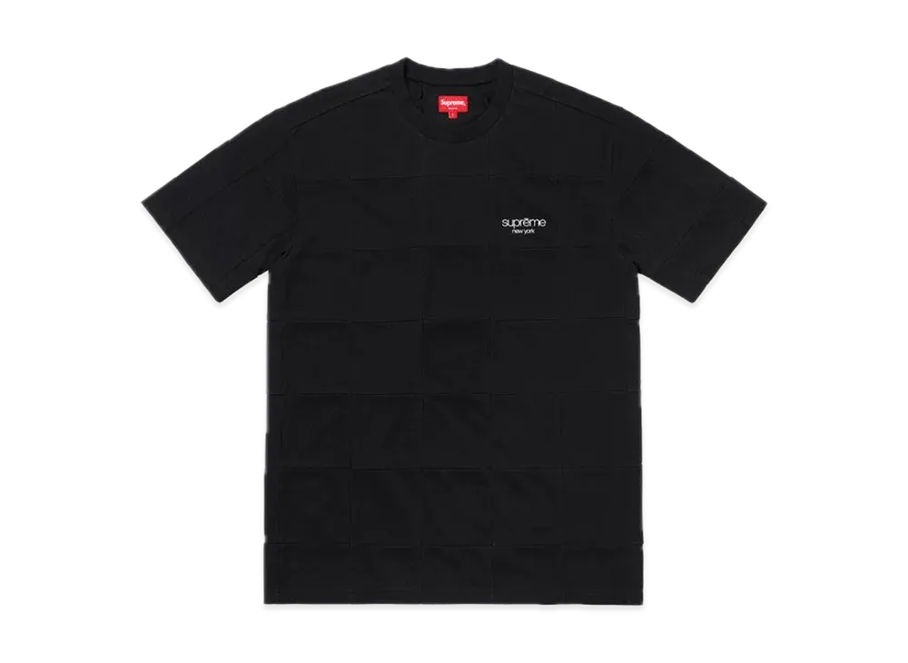 Supreme Patchwork Pique Tee "Black"