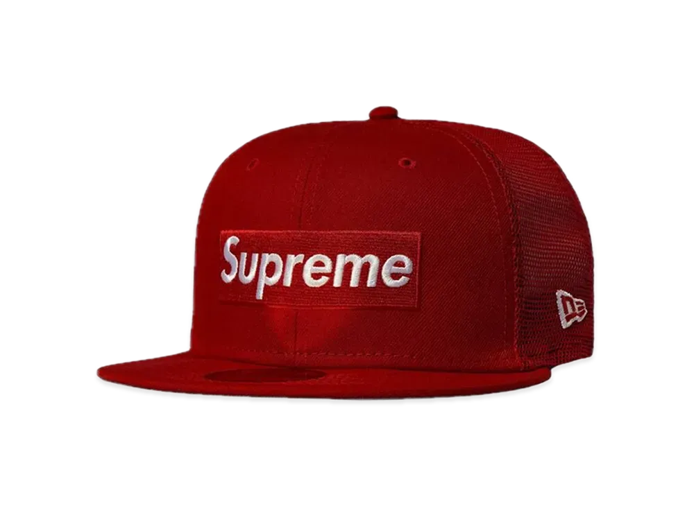 Supreme Box Logo Mesh Back New Era "Red" (22SS)