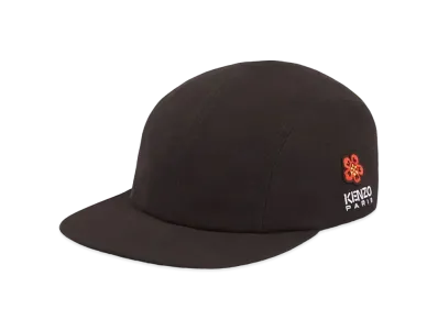 KENZO 'BOKE FLOWER' Badge Baseball Hat "Black"