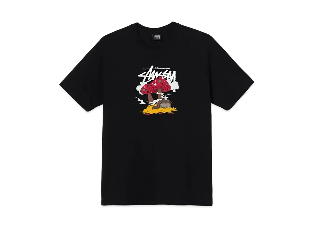 ステューシー サムシングス クッキン Tシャツ "ブラック"