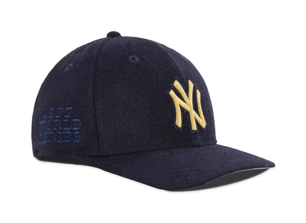 Kith New Era for New York Yankees Bullion 600 GSM Wool Melton Fitted Hat #1 "Nocturnal"