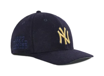 Kith New Era for New York Yankees Bullion 600 GSM Wool Melton Fitted Hat #1 "Nocturnal"