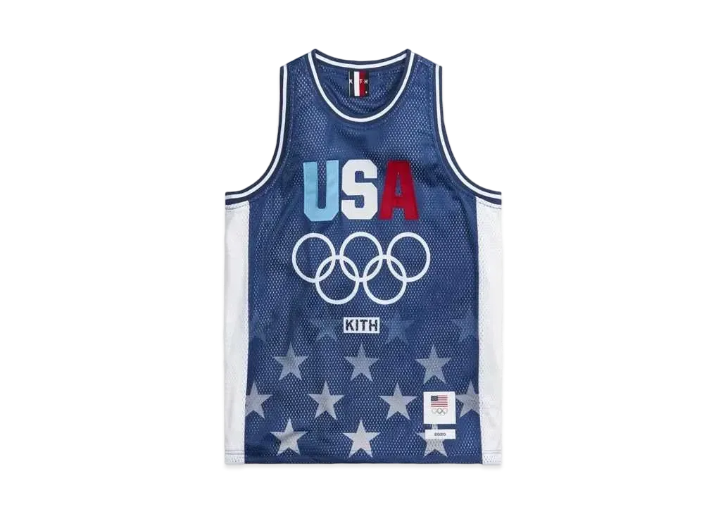 Kith x Team USA Basketball Jersey "Navy"