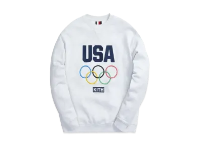Kith x Team USA Classic Crewneck "Light Heather Grey"