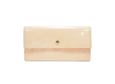 Louis Vuitton Monogram Vernis Porte Tresor International "Marshmallow Pink"