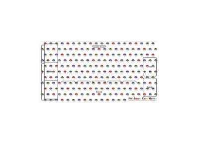 Pokémon Card Game Rubber Playing Mat Monster Ball Design