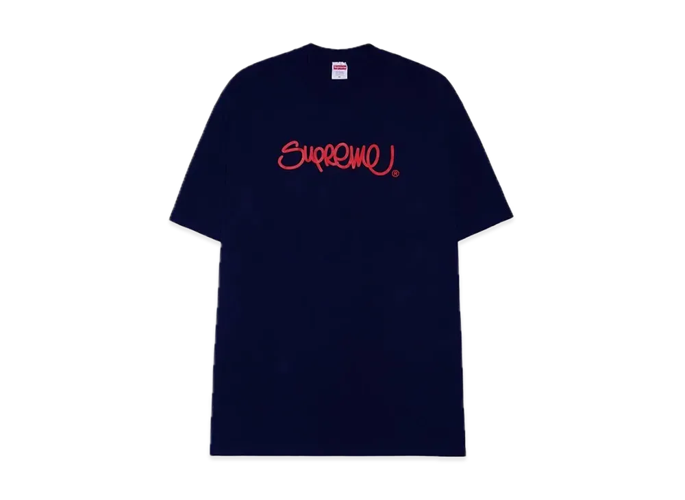 Supreme Handstyle Tee "Navy"