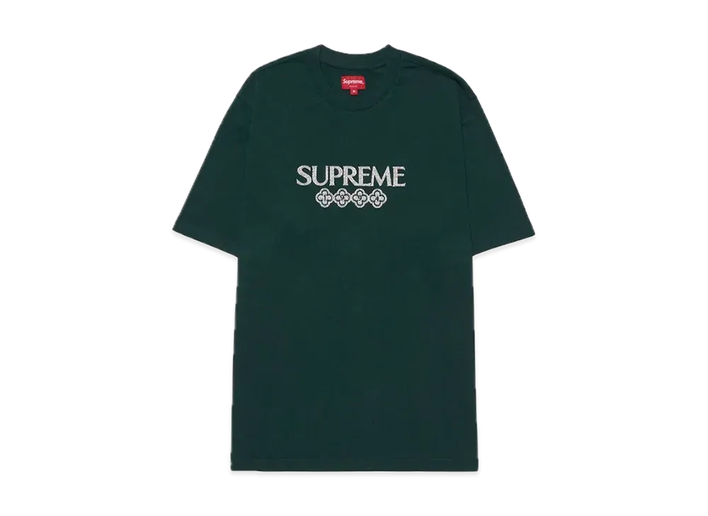 Supreme Glitter S/S Top "Dark Green"