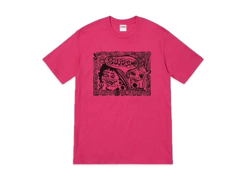 Supreme Faces Tee "Dark Pink"