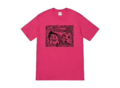 Supreme Faces Tee "Dark Pink"