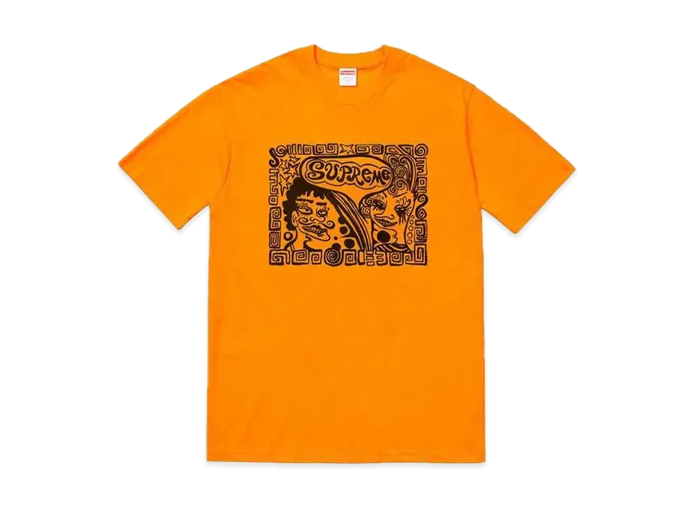 Supreme Faces Tee "Bright Orange"