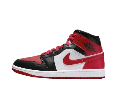 Nike Women's Air Jordan 1 Mid "Bred Toe"