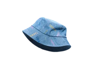 CHANEL Hat Cotton "Blue"