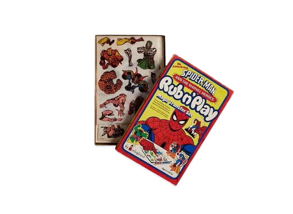 Kith Spider-Man Rub N' Play Colorforms Play Set "Multi"