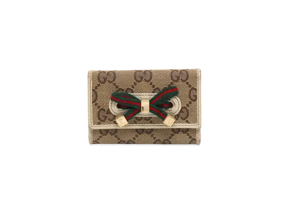 GUCCI GG Canvas Princy 6 Key Case "Ivory"