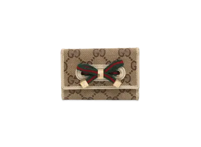 GUCCI GG Canvas Princy 6 Key Case "Ivory"