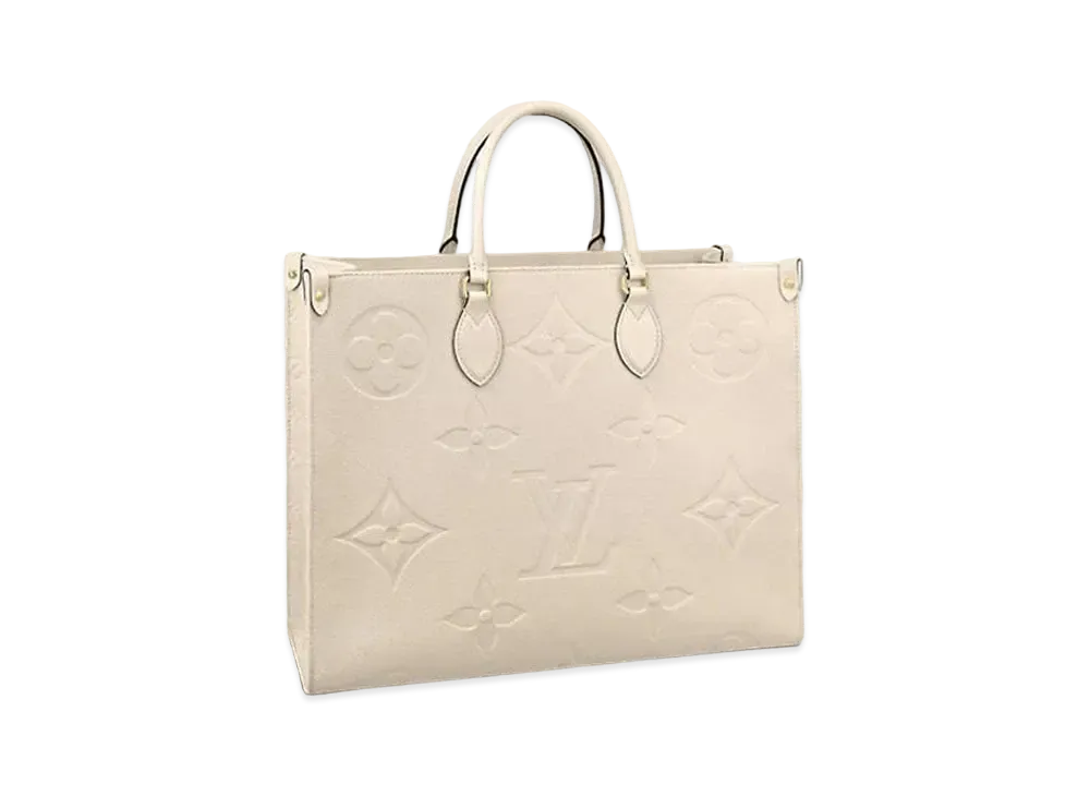 Louis Vuitton Monogram Empreinte OnTheGo GM "Cream"
