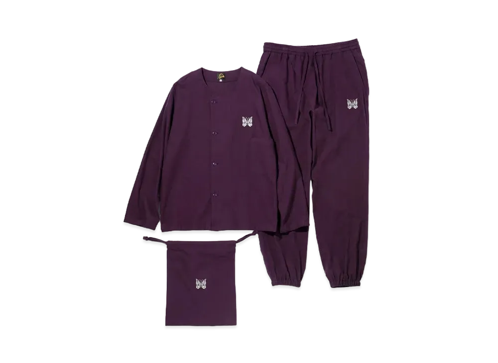 Needles PAJAMA SET - COTTON FLANNEL "Purple"