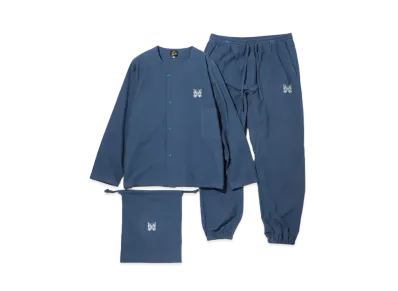 Needles PAJAMA SET - COTTON FLANNEL "Blue"