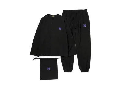 Needles PAJAMA SET - COTTON FLANNEL "Black"