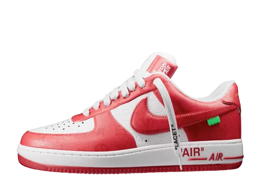 Louis Vuitton × Nike Air Force 1 Low by Virgil Abloh "White & Comet Red"