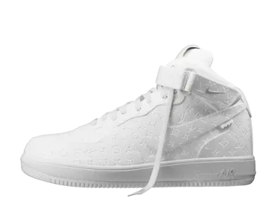 ルイヴィトン × ナイキ エアフォース1 ミッド バイ ヴァージル・アブロー "ホワイト"