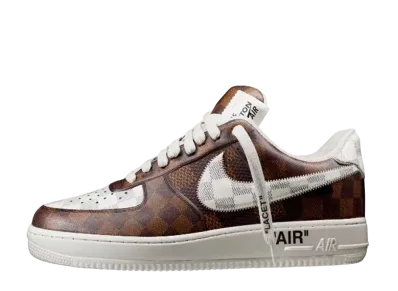 Louis Vuitton × Nike Air Force 1 Low by Virgil Abloh "Brown/White"