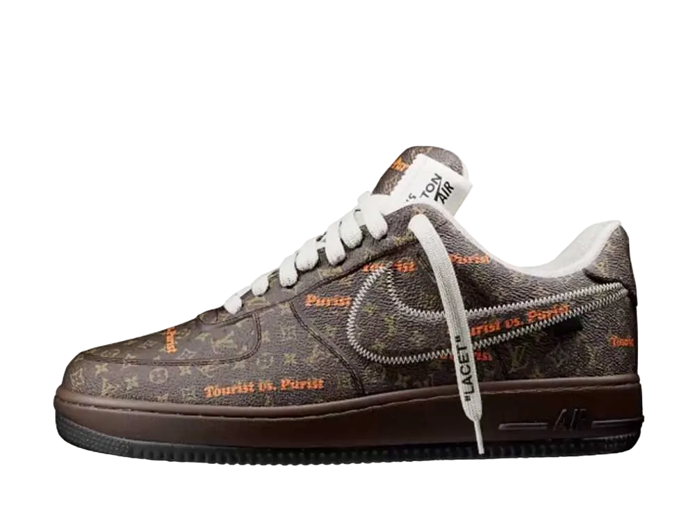 Louis Vuitton × Nike Air Force 1 Low by Virgil Abloh "Brown/Brown"