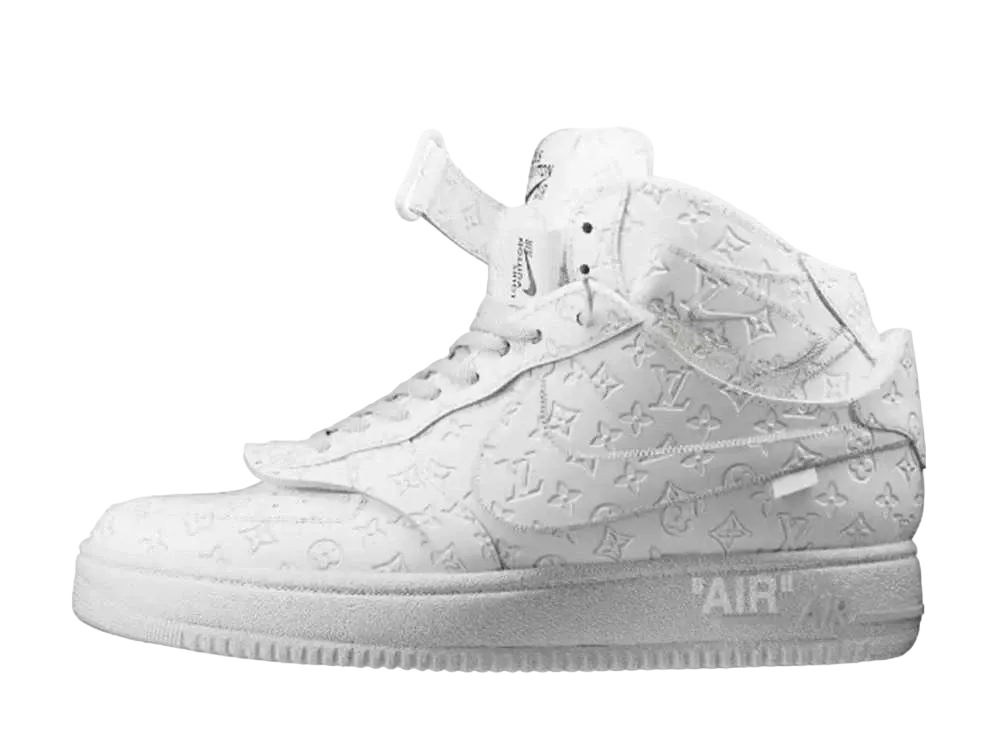 Louis Vuitton × Nike Air Force 1 Mid by Virgil Abloh "White/White White"