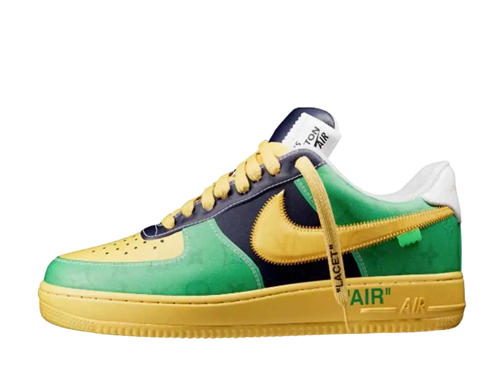 Louis Vuitton × Nike Air Force 1 Low by Virgil Abloh "Green/Yellow"