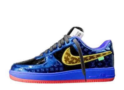 Louis Vuitton × Nike Air Force 1 Low by Virgil Abloh "Blue/Yellow"