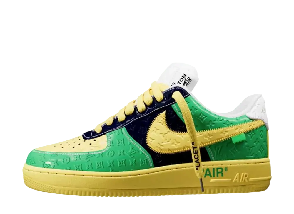 Louis Vuitton × Nike Air Force 1 Low by Virgil Abloh "Green/Yellow"