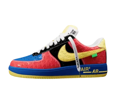 Louis Vuitton × Nike Air Force 1 Low by Virgil Abloh "Red/Yellow"