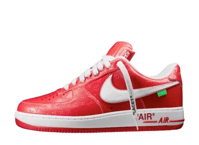 Louis Vuitton × Nike Air Force 1 Low by Virgil Abloh "Red/White"