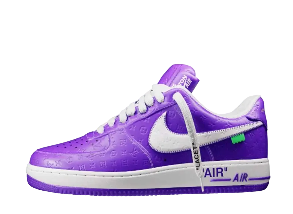 Louis Vuitton × Nike Air Force 1 Low by Virgil Abloh "Purple/White"