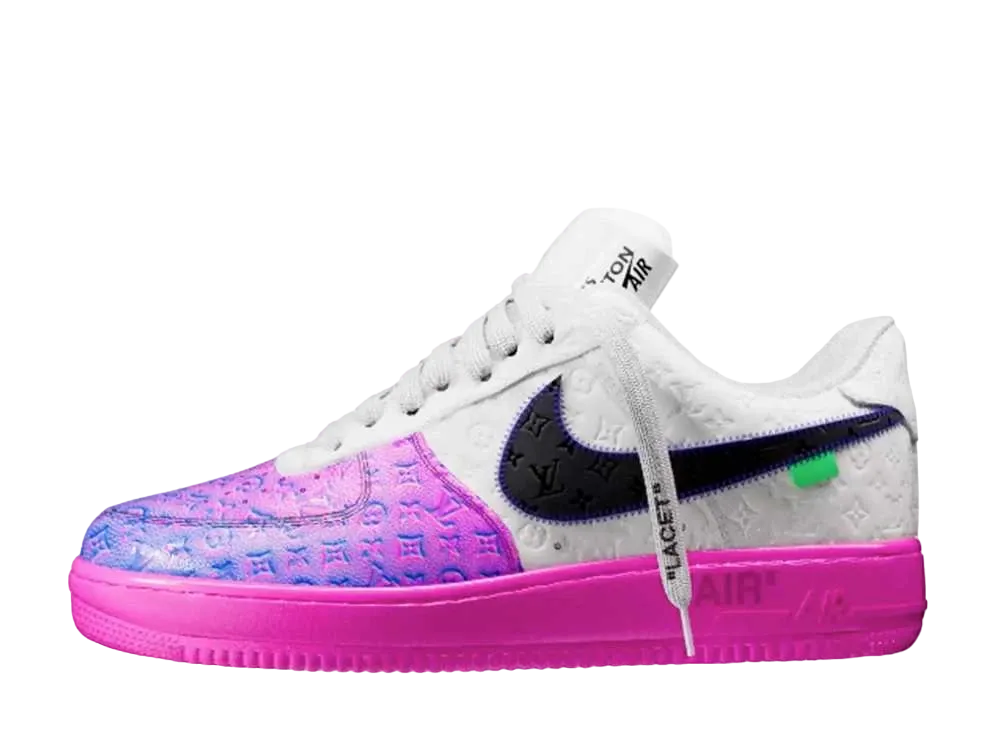 Louis Vuitton × Nike Air Force 1 Low by Virgil Abloh "Pink/Multi Color"