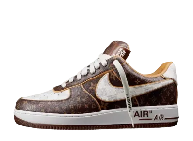 Louis Vuitton × Nike Air Force 1 Low by Virgil Abloh "Brown/White"