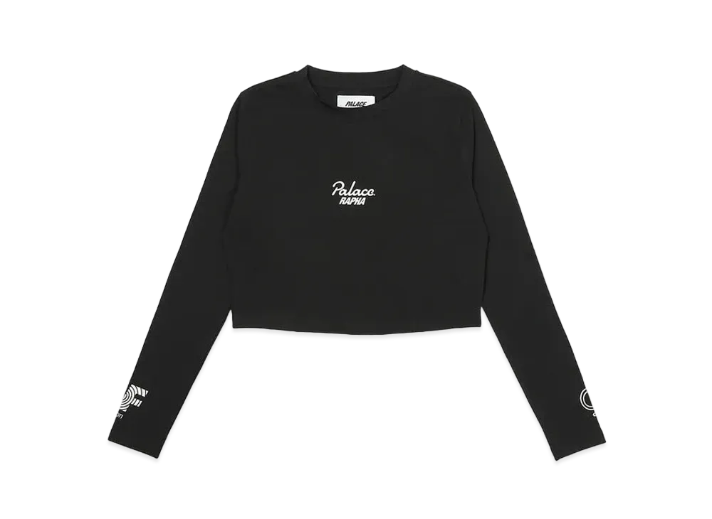 PALACE RAPHA EF EDUCATION FIRST WOMEN'S CROPPED T-SHIRT "Black"