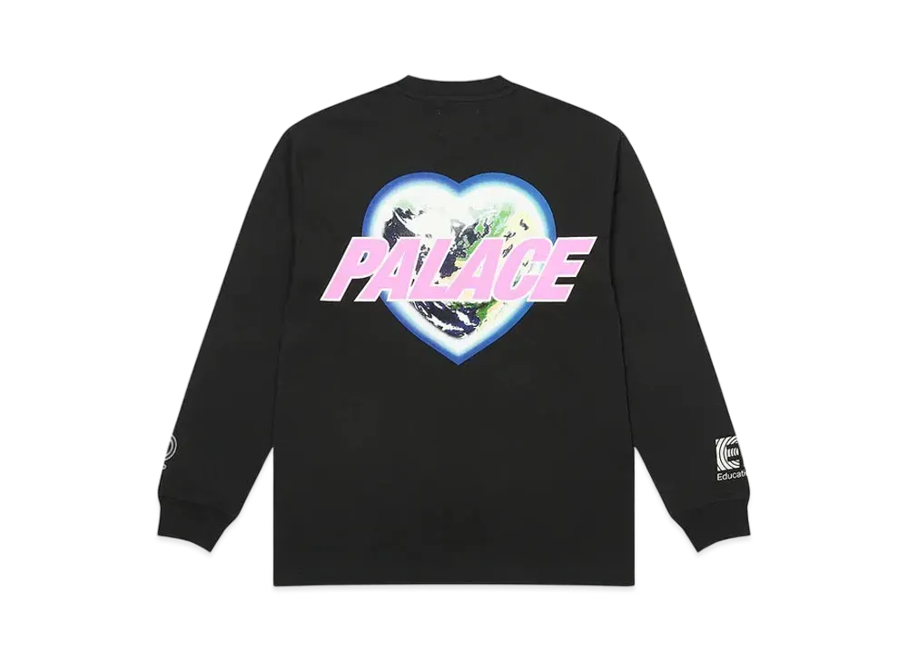 PALACE RAPHA EF EDUCATION FIRST LONG SLEEVE T-SHIRT "Black"