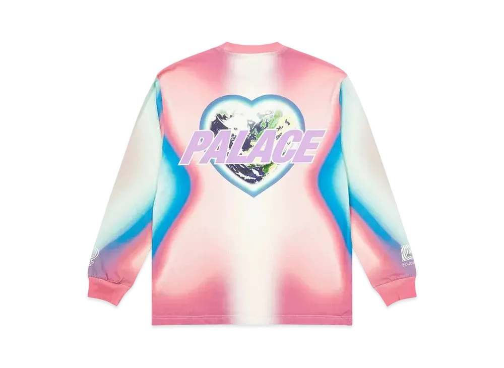 PALACE RAPHA EF EDUCATION FIRST LONG SLEEVE T-SHIRT "Multi"