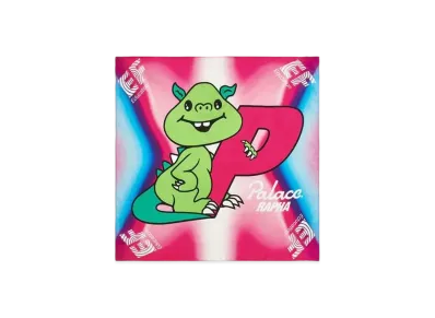 PALACE RAPHA EF EDUCATION FIRST SATIN SILK SCARF "Pink"