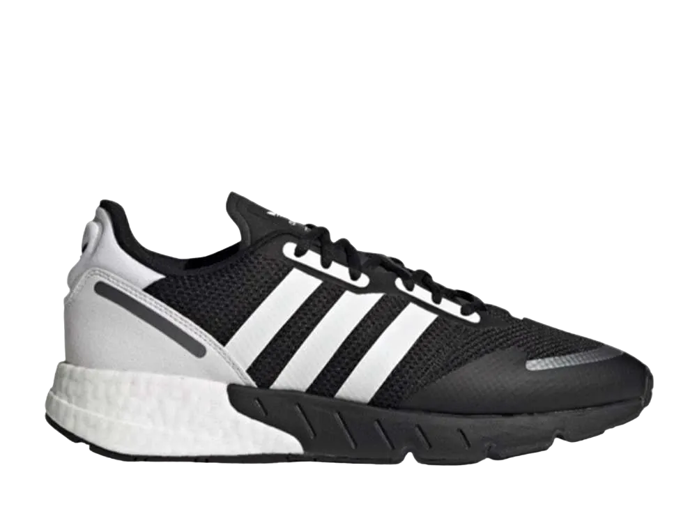 アディダス ZX 1K ブースト "コア ブラック/フットウェア ホワイト/ブラック シルバー メタリック"
