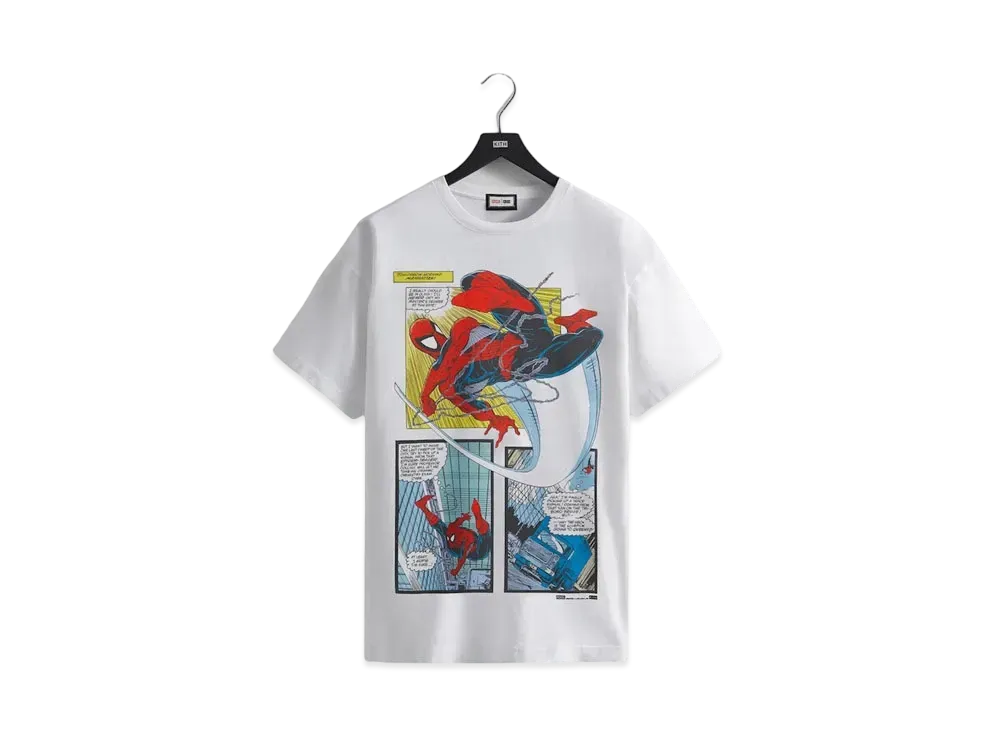Marvel x Kith Spider-Man New York City Vintage Tee "White"