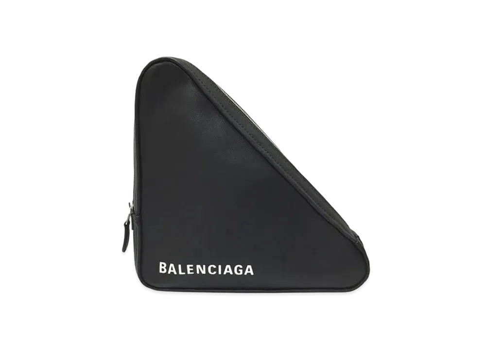 BALENCIAGA Triangle Clutch Bag ”Black”