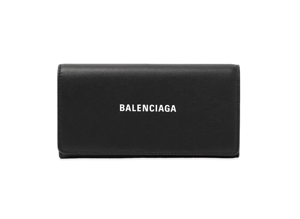 バレンシアガ エブリデイ L スリムマネーウォレット "ブラック" 555709 DLQHN 1060