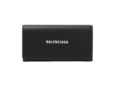 BALENCIAGA Everyday L Thin Money Wallet "Black"