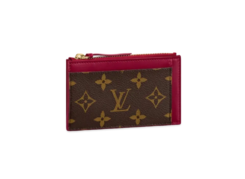 Louis Vuitton Monogram Porte Cartes Zip "Fuchsia"