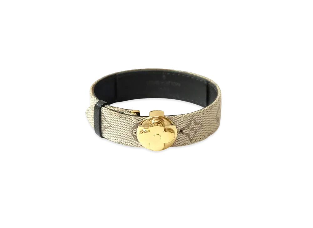 Louis Vuitton Monogram Mini Good Luck Bracelet "Khaki"