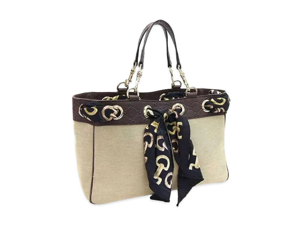 グッチ GGキャンバス トートバッグ スカーフ 楽天市場】【バッグ】GUCCI グッチ GGキャンバス スカーフ付き トート