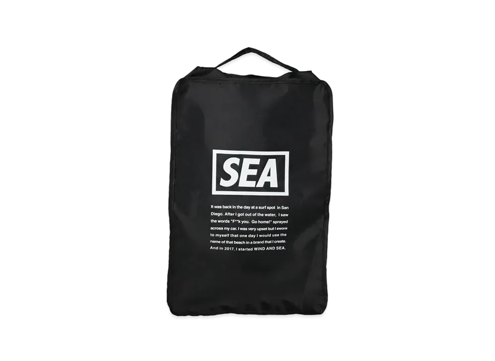 WIND AND SEA WDS TRAVEL POUCH (LARGE) "Black"